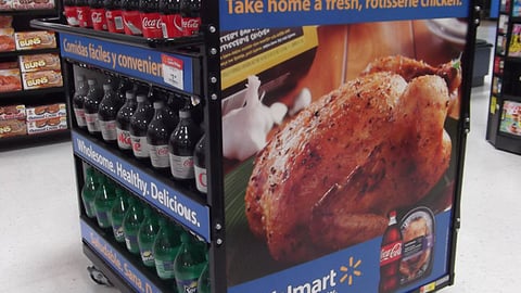 Walmart Coca-Cola 'Effortless Meals' Rack