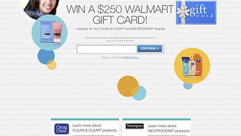 J&J Walmart 'Back-To-School Essentials' Website