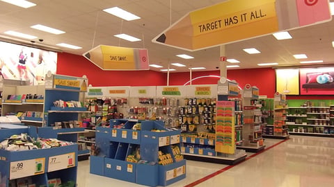 Target Back to School Merchandising