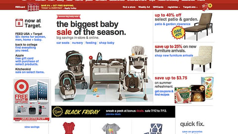 Target 'Bonus Black Friday' Banner Ads