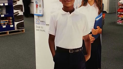 Staples French Toast 'School Uniforms' Standee