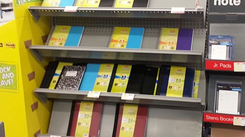 Staples Accel 'Notebooks' Endcap