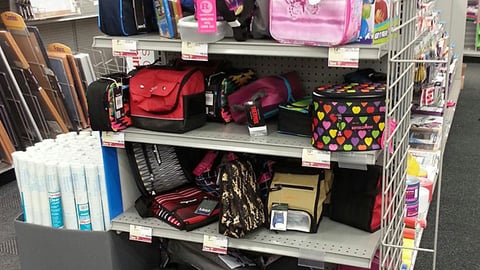 Staples 'Savings for School' Endcap