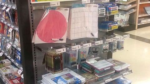 OfficeMax 'Write. Read. Erase' Endcap