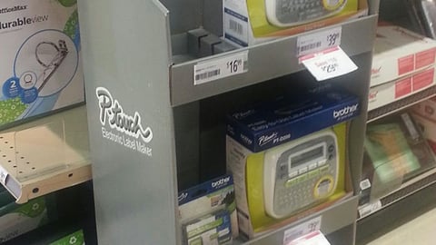 P-Touch OfficeMax 'Label Makers' Floorstand