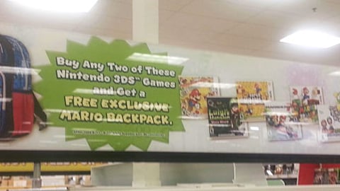 Target Nintendo 3DS 'Mario Backpack' Header