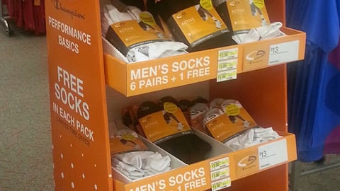 Target C9 by Champion 'Free Socks' Floorstand
