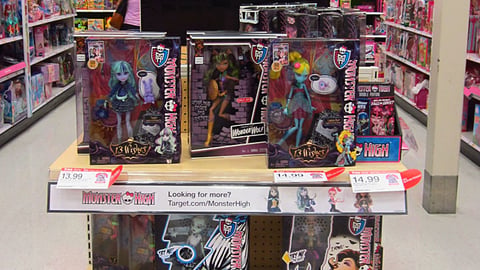 Target Monster High Endcap