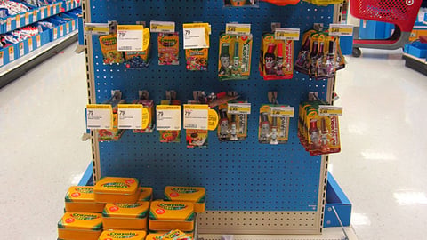 Target Crayola Endcap