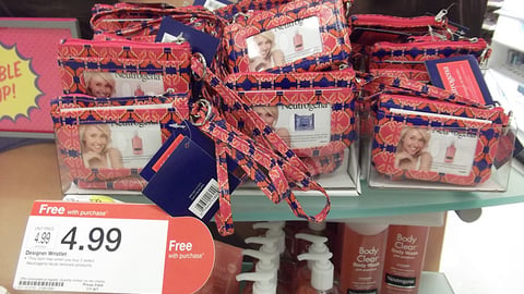 Target Neutrogena 'Designer Wristlet' Shelf Sign