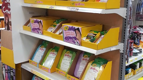 Walmart Crayola Back-to-School Endcap