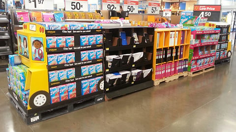 Walmart Back-to-School Pallet Train