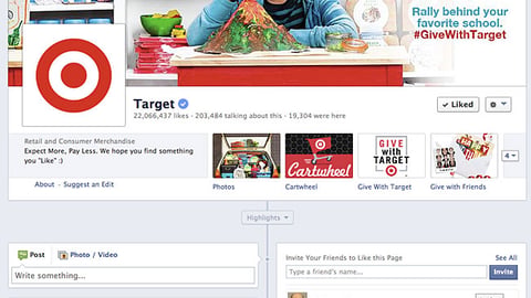 'Give With Target' Facebook Cover