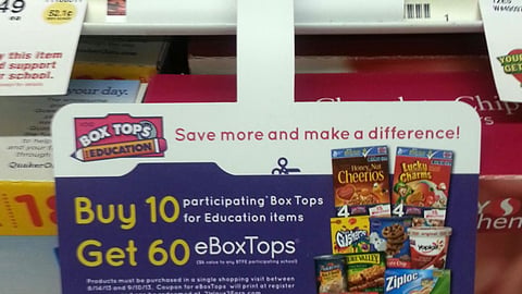 Safeway 'Box Tops for Education' Wobbler