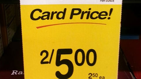 Dominick's 'Your School Gets 10%' Price Label