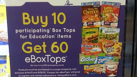 Safeway 'Box Tops for Education' Freezer Cling