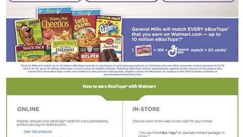 Walmart.com 'Box Tops' Showcase