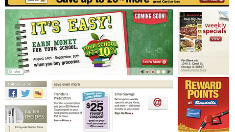 Randalls 'Your School Gets 10%' Carousel Ad