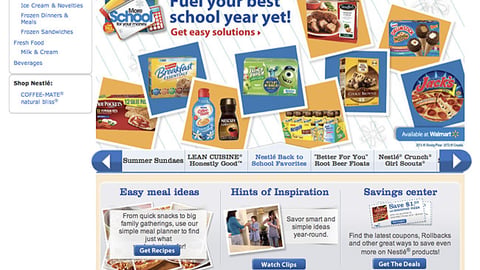 Nestlé Walmart.com Showcase