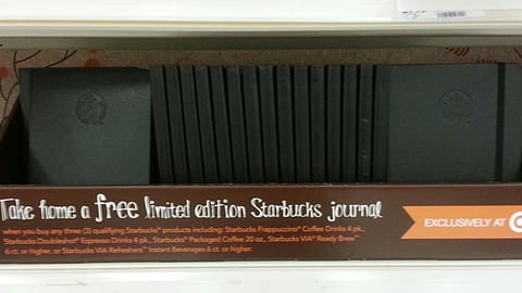 Starbucks Target 'Journal' Shelf Tray