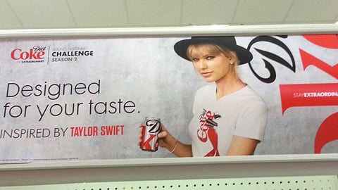 Diet Coke Target 'Designed for Your Taste' Endcap Header
