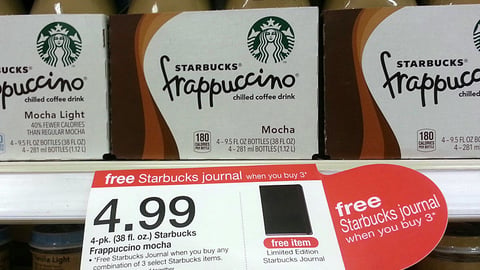 Target 'Free Starbucks Journal' Price Label