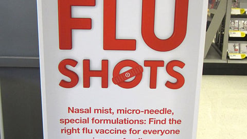 Target Pharmacy 'Flu Shots' Stanchion