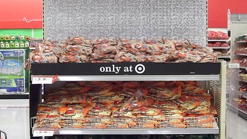 Target M&M's 'Pumpkin Spice' Endcap