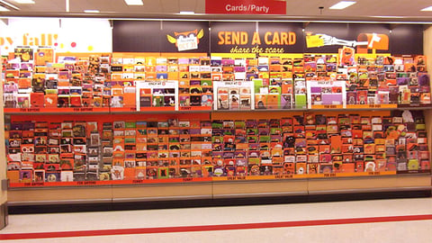 Target 'Share the Scare' Greeting Card In-Line Display