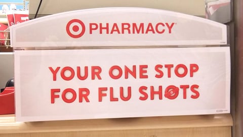 Target Pharmacy 'Flu Shots' Sign