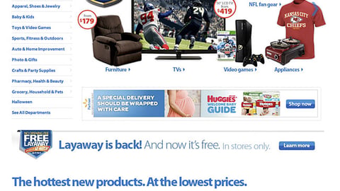 Walmart 'Game Time' Carousel Ad