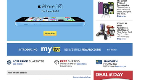 Best Buy 'Reinventing Reward Zone' Banner Ad
