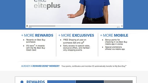 'My Best Buy' Landing Page