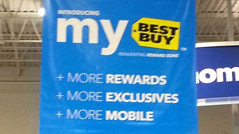 'My Best Buy' Ceiling Sign
