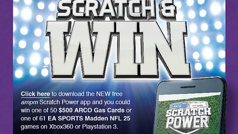 Am/pm 'Scratch Power' Email Ad 