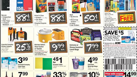 Acme 'Back to School Savings' Feature