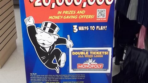 Albertsons 'Monopoly' Standee