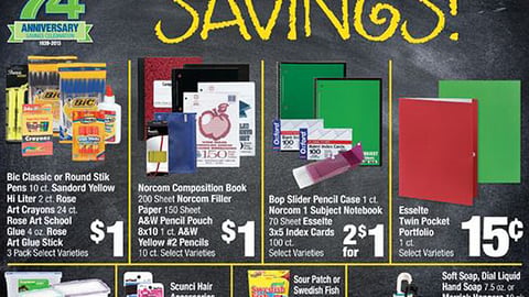 Albertsons 'Back to School Savings' Feature 
