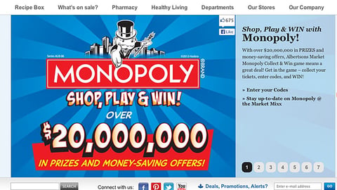 Albertsons 'Monopoly' Carousel Ad