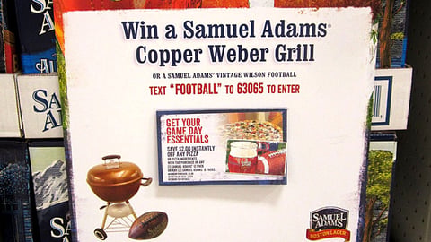 Samuel Adams 'Game Day Essentials' Sign