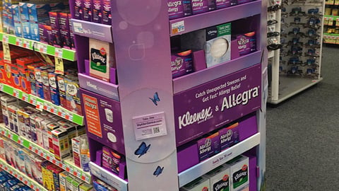 Allegra CVS 'Soak Up the Sun' Endcap