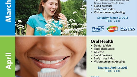 Sam's Club Health Screenings Print Ad