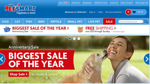 PetSmart 'Anniversary Sale' Carousel Ad