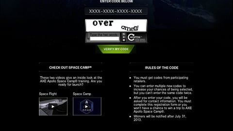 Axe Apollo Promotional Site