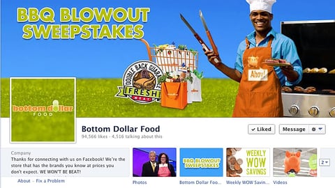 Bottom Dollar 'BBQ Blowout' Facebook Cover