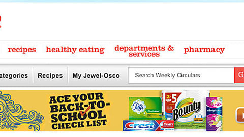Jewel-Osco P&G 'Back to School Checklist' Banner Ad