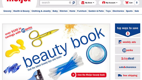 Meijer 'Beauty Book' Carousel Ad