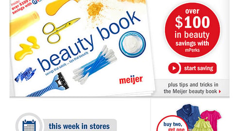 Meijer 'Beauty Book' Email