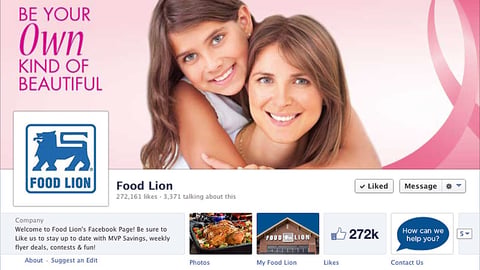 Food Lion 'Beautiful' Facebook Cover
