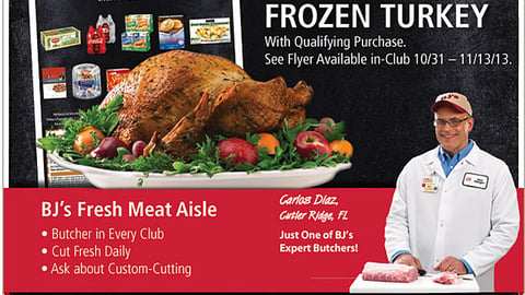 BJ's 'Free Butterball' Email Ad